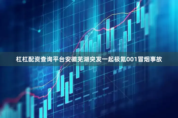 杠杠配资查询平台安徽芜湖突发一起极氪001冒烟事故
